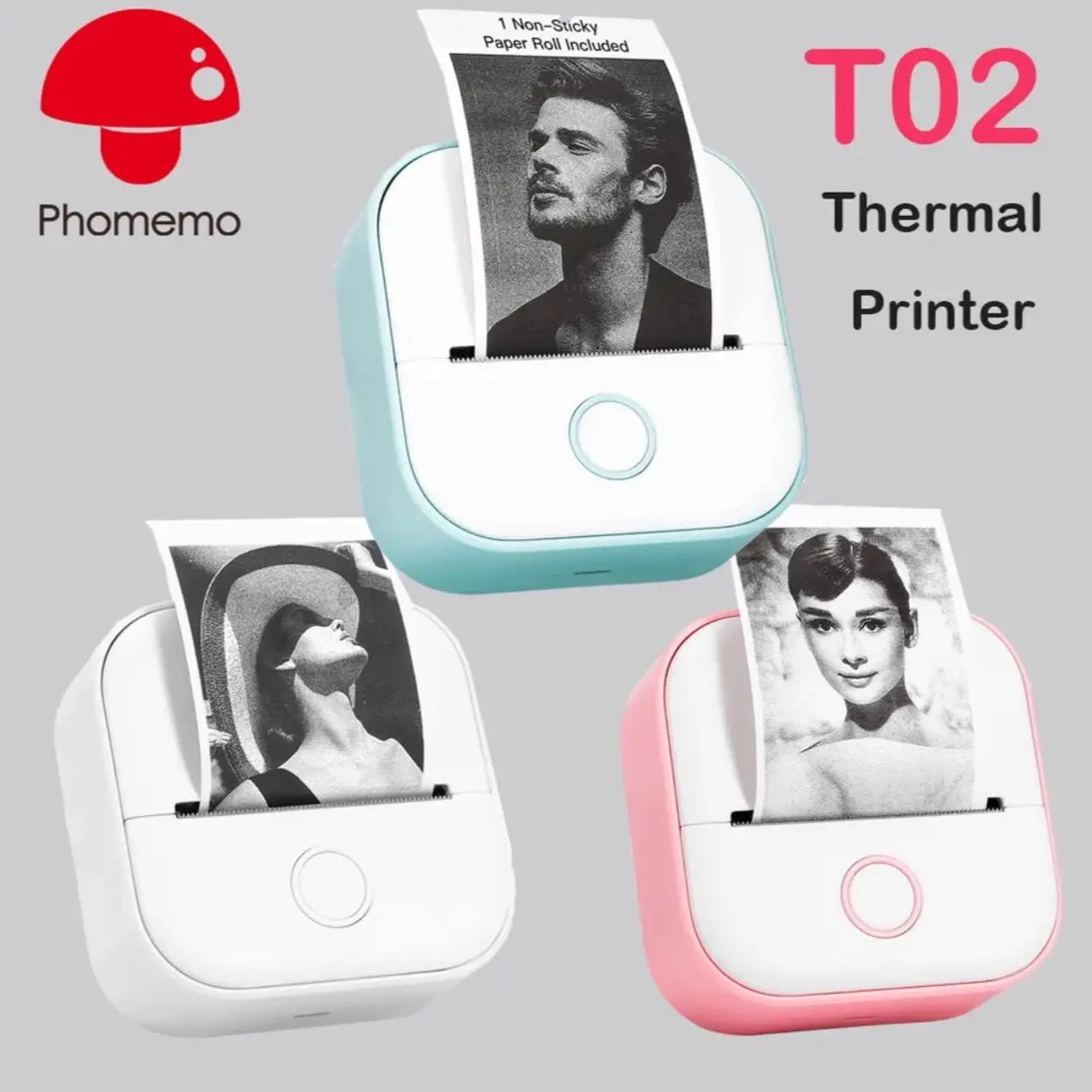 Portable Mini Printer for Phone, Mini Printer for College Students, Phomemo Mini Pocket Thermal Printer