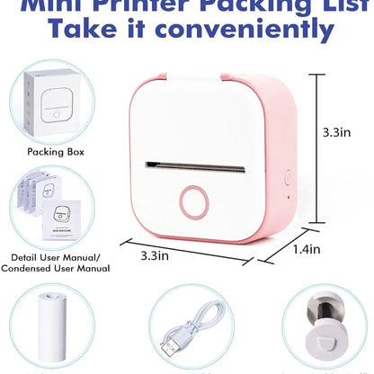 Portable Mini Printer for Phone, Mini Printer for College Students, Phomemo Mini Pocket Thermal Printer